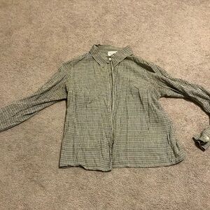 Vintage zip up blouse